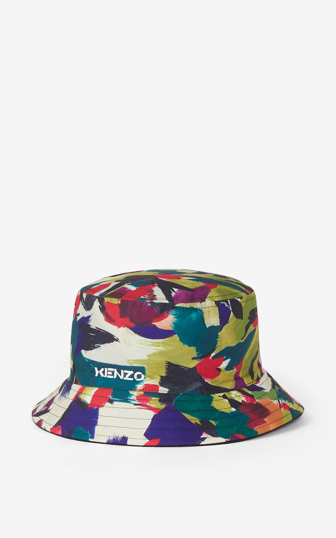 Kenzo Archive Floral reversible Bucket Hat Olive For Mens 0914UPNLY